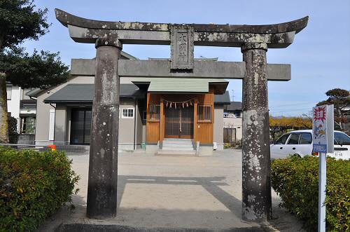 駅ヶ里大明神の鳥居